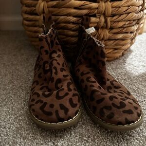 Leopard Print Ankle Boots GAP